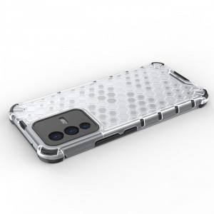 Гръб Honeycomb Armor със силиконов бъмпер - Vivo V23 5G черен - Img 7