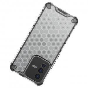 Гръб Honeycomb Armor със силиконов бъмпер - Vivo V23 5G черен - Img 18