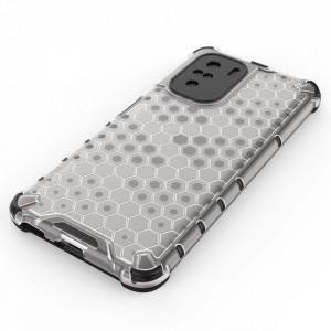 Гръб Honeycomb Armor със силиконов бъмпер - Xiaomi Mi 11i / Mi 11X / Poco F3 / Redmi K40 / K40 Pro / K40 Pro Plus червен - Img 10
