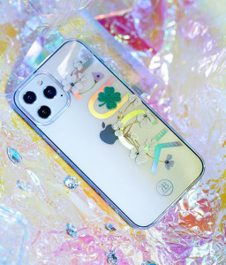 Гръб KINGXBAR Lucky с оригинални кристали Swarovski - iPhone 12 mini (късмет) прозрачен - Img 13