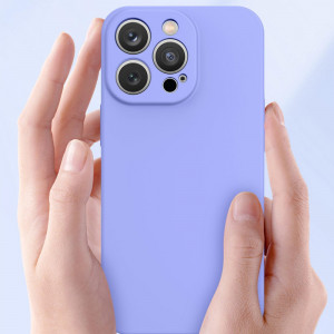 Гръб Silicone - iPhone 13 Pro Max лилав - Img 3