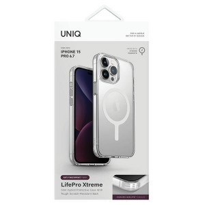 Гръб UNIQ LifePro Xtreme Magclick - iPhone 15 Pro Max прозрачен - Img 2