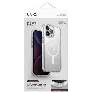 Гръб UNIQ LifePro Xtreme Magclick - iPhone 15 Pro Max tinsel lucent - Img 2