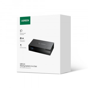 Двупосочен суич UGREEN USB Type A 3.0 към USB Type A (CM618) черен - Img 5