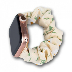 Еластична текстилна каишка - Apple Watch 45mm Series 7 / 44mm SE / 44mm Series 6 / 44mm Series 5 / 44mm Series 4 / 42mm Series 3 / 42mm Series 2 жълт - Img 1