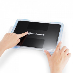 Закален стъклен протектор с инструмент за поставяне SPIGEN Glas.Tr Ez Fit - iPad Air 10.9" (4th gen 2020) / (5th gen 2022) прозрачен - Img 4