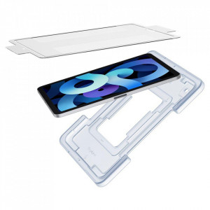 Закален стъклен протектор с инструмент за поставяне SPIGEN Glas.Tr Ez Fit - iPad Air 10.9" (4th gen 2020) / (5th gen 2022) прозрачен - Img 9