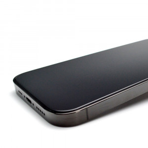 Закален стъклен протектор с инструмент за поставяне Wozinsky Premium - iPhone 15 Pro с черна рамка - Img 5