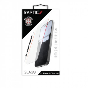 Закален стъклен протектор с пълно покритие Raptic X-Doria - iPhone 14 Pro - Img 2