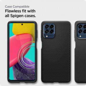 Закален стъклен протектор SPIGEN Align Master FC с инструмент за поставяне - Samsung Galaxy M53 с черна рамка - Img 10