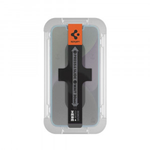 Закален стъклен протектор SPIGEN TR Ez Fit с инструмент за поставяне - iPhone 13 / 13 Pro / 14 - Img 10