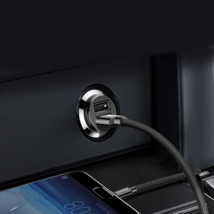 Зарядно за кола BASEUS Grain mini 3.1A 2x USB Type A (CCALL-ML01) черно - Img 9