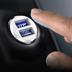 Зарядно за кола BASEUS Grain mini 3.1A 2x USB Type A (CCALL-ML01) черно - Img 13