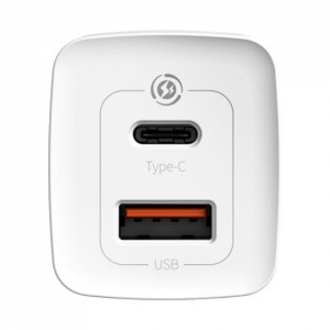 Зарядно за стена BASEUS GaN2 Lite 65W USB Type A / USB Type C PD QC3.0 (CCGAN2L-B02) бяло - Img 4