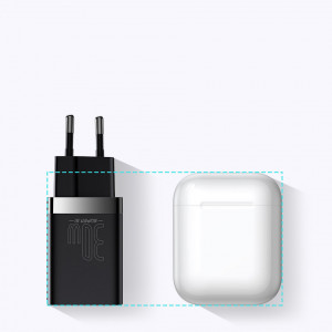 Зарядно за стена BASEUS Super Pro 30W USB Type A / USB Type C PD QC (CCSUPP-E01) черно - Img 13
