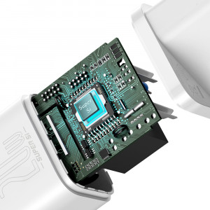 Зарядно за стена BASEUS Super Si 1C 20W USB Type C PD (CCSUP-B02) бяло - Img 8