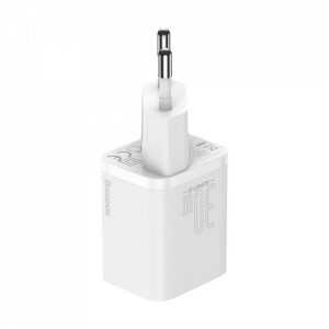 Зарядно за стена BASEUS Super Si 1C 30W USB Type C PD QC (CCSUP-J02) бяло - Img 3