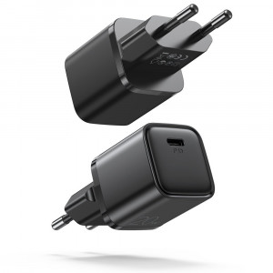 Зарядно за стена JOYROOM 20W USB Type C PD QC3.0 AFC (L-P202) черно - Img 1