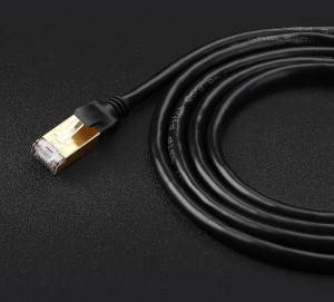 Интернет кабел UGREEN RJ45 Cat.7 STP LAN 10Gb/s 2m черен (11269) - Img 13