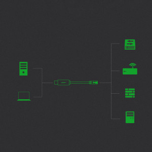 Интернет кабел UGREEN USB Type A към Ethernet RJ45 1.5m черен (CM204) - Img 4
