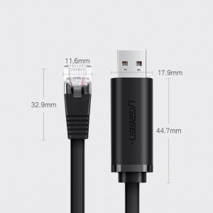 Интернет кабел UGREEN USB Type A към Ethernet RJ45 1.5m черен (CM204) - Img 10