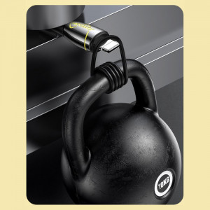 Кабел за зареждане и данни с оплетка JOYROOM Mermaid USB Type A към Lightning 2.4A 2m черен (S-2030K6) - Img 10