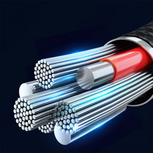 Кабел за зареждане и данни с оплетка JOYROOM USB Type A към Lightning 2.4A 20W 1.2m син (S-UL012A12) - Img 2