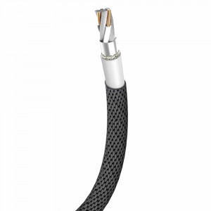 Кабел за зареждане и данни с текстилна оплетка BASEUS Yiven USB Type A към Lightning 1.2m черен (CALYW-01) - Img 3