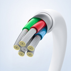 Кабел за зареждане и данни ACEFAST USB Type C към USB Type C 1.2m 60W (20V / 3A) бял (C3-03 бял) - Img 10