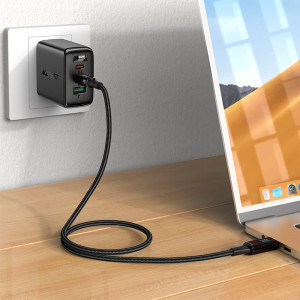 Кабел за зареждане и данни ACEFAST USB Type C към USB Type C 100W 20V 5A 2m (C6-03) черен - Img 4