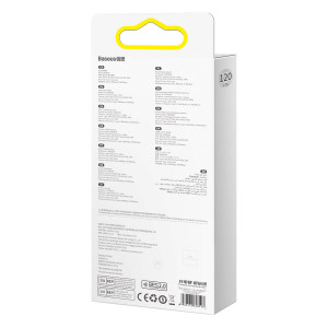 Кабел за зареждане и данни BASEUS Flash II 3in1 USB Type A към USB Type C / Micro USB / Lightning с бързо зареждане 66W 480Mb/s 1.2m син - Img 6