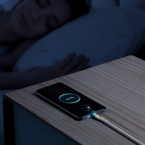 Кабел за зареждане и данни BASEUS Glimmer USB Type A към USB Type C с бързо зареждане 100W 480Mb/s 1m бял - Img 10