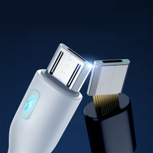 Кабел за зареждане и данни JOYROOM USB Type A към micro USB 2.4A 2m S-UM018A13 бял - Img 5
