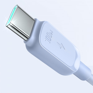 Кабел за зареждане и данни JOYROOM USB Type C към USB Type C 100W 1.2m S-CC100A14 син - Img 10
