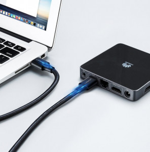 Кабел за зареждане и данни UGREEN US128 USB Type A 2.0 A към USB Type A 2m черен - Img 8