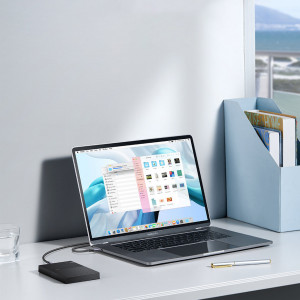 Кабел за зареждане и данни UGREEN US565 USB Type C към micro USB 3.0 5Gb/s 3A 0.5m сив - Img 5