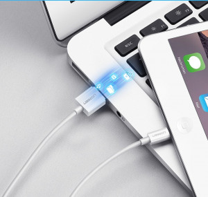 Кабел за зареждане и данни UGREEN USB Type A към Lightning MFI 1m 2.4A бял (20728) - Img 10