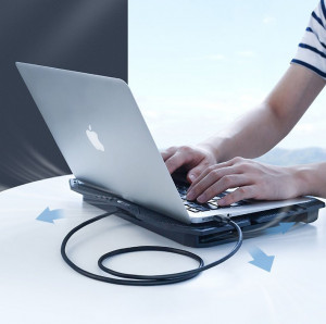 Кабел за зареждане и данни UGREEN USB Type A към USB Type A 3.0 1m черен - Img 7