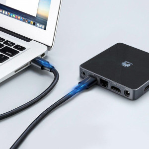 Кабел за зареждане и данни UGREEN USB Type A към USB Type A 3.0 1m черен - Img 13