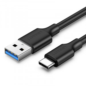 Кабел за зареждане и данни UGREEN USB Type A 3.0 към USB Type C 1m 3A черен (20882) - Img 1