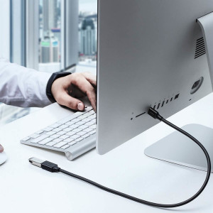 Кабел за зареждане и данни UGREEN USB Type A 3.0 5Gb/s 0.5m черен (US129) - Img 8