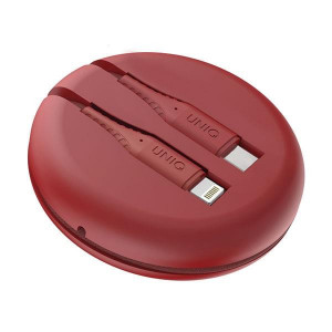Кабел за зареждане и данни UNIQ MFi Halo USB Type C към Lightning 2.4A 18W 1.2m червен - Img 8