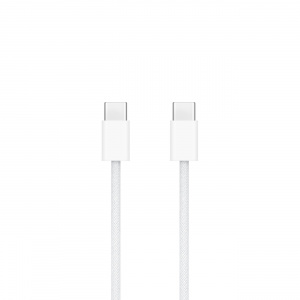 Кабел за зареждане USB-C - USB-C Apple 60W 1m cable - бял - Img 1
