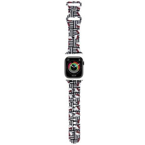 Каишка HELLO KITTY Silicone Heads & Stripes Strap - Apple Watch 41mm Series 9 / 41mm Series 8 / 41mm Series 7 / 40mm Series 6 / 40mm SE / 40mm Series 5 / 40mm Series 4 / 38mm Series 3 / 38mm Series 2 / 38mm (1st gen) черен
