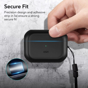 Калъф за слушалки ESR Orbit Halolock MagSafe - AirPods Pro 1 / 2 черен - Img 6
