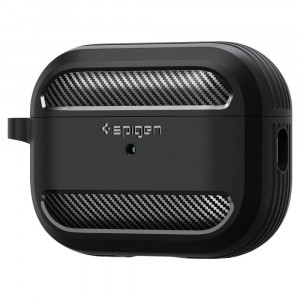 Калъф за слушалки SPIGEN Rugged Armor – AirPods Pro 1 / 2 черен мат - Img 2