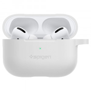 Калъф за слушалки SPIGEN Silicone Fit - AirPods Pro 1 бял - Img 6