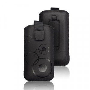 Калъф тип джоб FORCELL Deko - iPhone 12 / 12 Pro / Samsung Galaxy XCover 5 / S21 5G / Note / Note II / Note 3 черен - Img 2