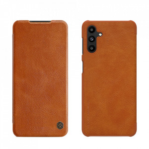 Калъф тип книга от еко кожа NILLKIN Qin - Samsung Galaxy A04s / A13 5G кафяв - Img 1