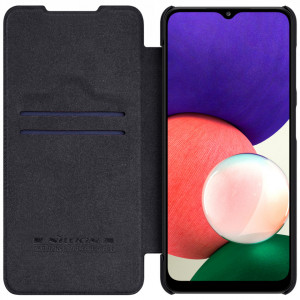Калъф тип книга от еко кожа NILLKIN Qin - Samsung Galaxy A22 черен - Img 4
